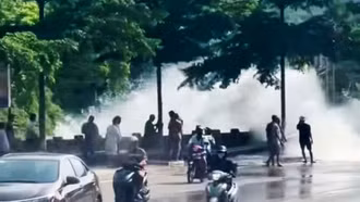 Tuột mối nối đường ống cấp nước cho khu vực phía Nam thành phố Lào Cai