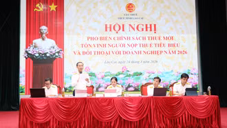 Lào Cai phổ biến chính sách thuế mới cho hơn 300 doanh nghiệp, hợp tác xã