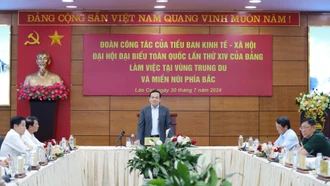 Tiểu ban Kinh tế - Xã hội Đại hội XIV của Đảng làm việc với các tỉnh vùng Trung du và miền núi phía Bắc