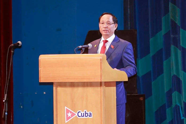 Phó Chủ tịch Quốc hội Trần Quang Phương phát biểu tại lễ kỷ niệm.