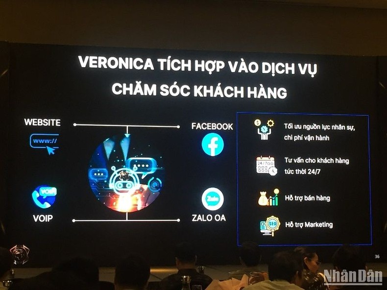 Một số ứng dụng của chatbot AI Veronica do Vibotics phát triển. Một số ứng dụng của chatbot AI Veronica do Vibotics phát triển.