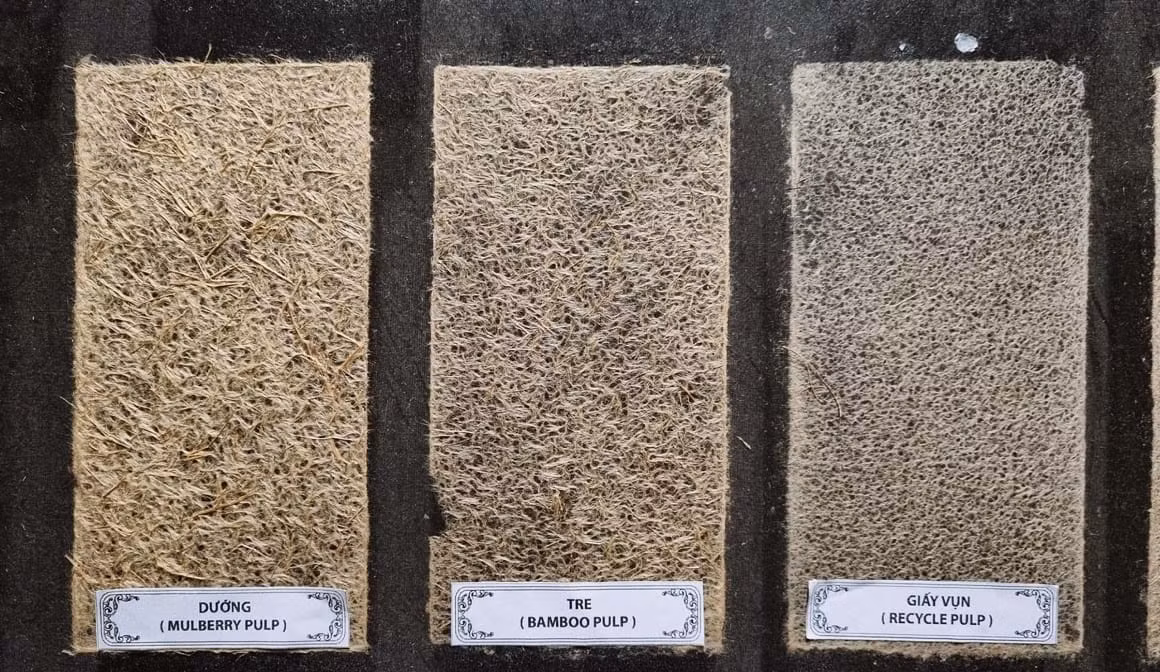 Trưng bày một số loại xơ sợi tại triển lãm "THẮM".