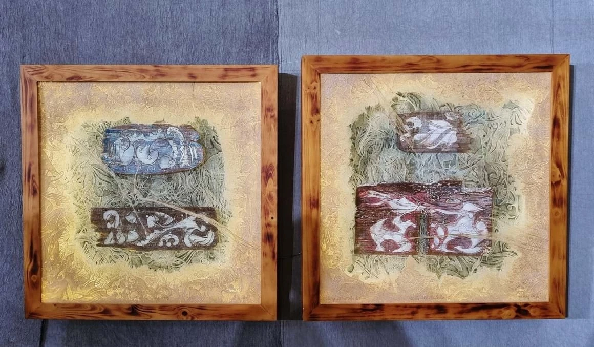 Tác phẩm được trưng bày trong triển lãm "THẮM - Hành trình xây dựng một giá trị Việt mới".