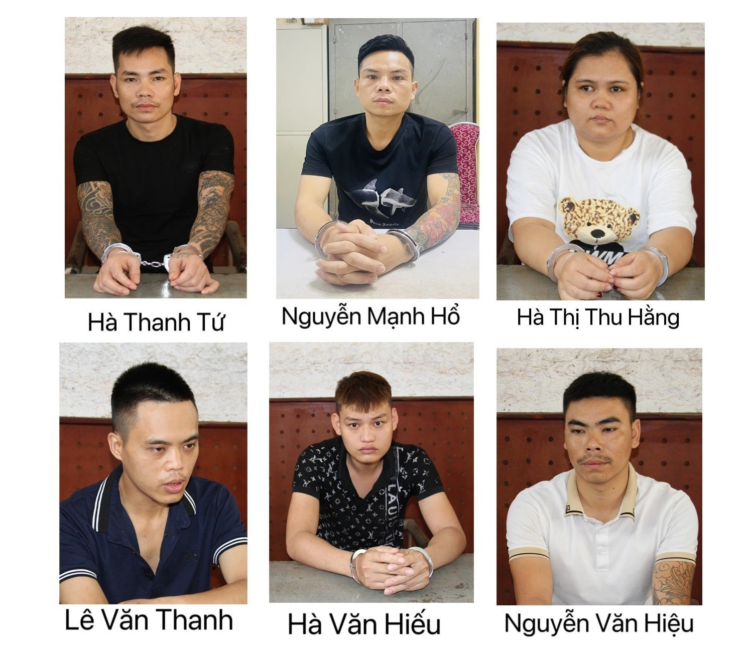 các đối tượng trong đường dây mua bán người và môi giới mại dâm.jpg