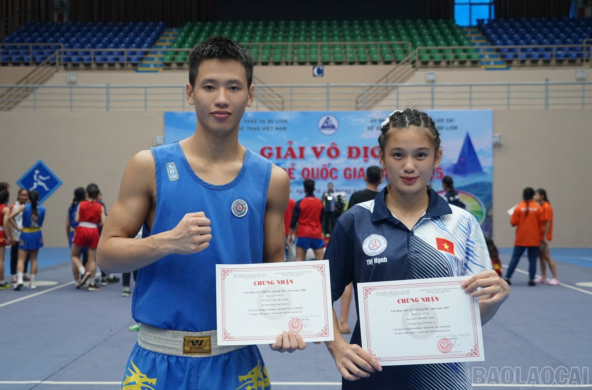 2 vận động viên của Lào Cai giành huy chương Vàng trong ngày thi đấu thứ năm (22/6). baolaocai-br_angavang.jpg