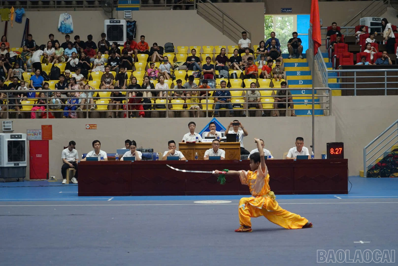 Ngày 21/6 đã diễn ra 10 nội dung thi đấu taolu. baolaocai-br_ngay4-6.jpg