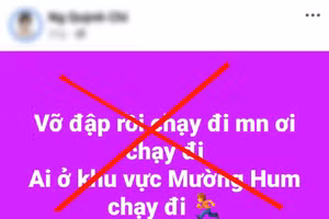 Lào Cai: Khuyến cáo đăng tải thông tin về công tác phòng, chống, khắc phục bão số 3 lên mạng xã hội