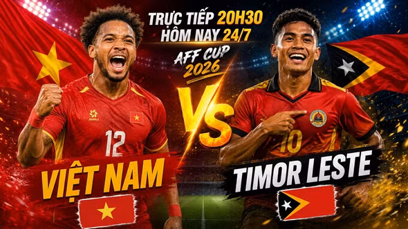 Link xem trực tiếp Việt Nam vs Timor Leste 20h30 hôm nay 24/7
