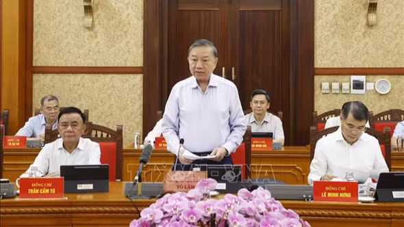 Thông báo Kết luận của Tổng Bí thư, Chủ tịch nước Tô Lâm tại Phiên họp BCĐ Trung ương thực hiện Nghị quyết 57