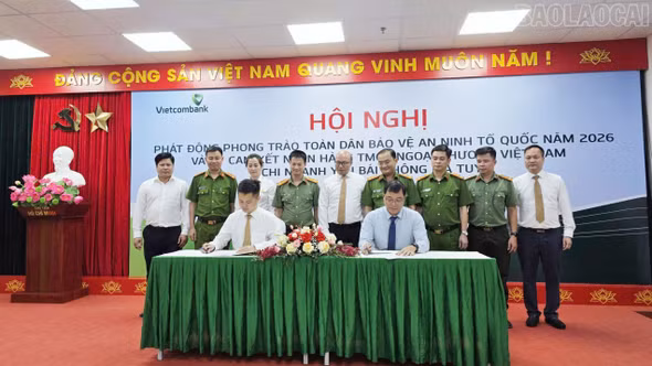 Vietcombank Yên Bái phát động phong trào “Toàn dân bảo vệ an ninh Tổ quốc” năm 2026