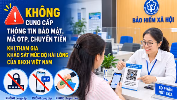 Khuyến cáo người dân, doanh nghiệp tuyệt đối không cung cấp mã OTP hay chuyển tiền khi tham gia khảo sát
