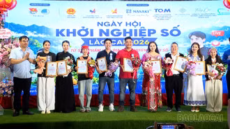 Sôi động Ngày hội Khởi nghiệp số tỉnh Lào Cai năm 2026