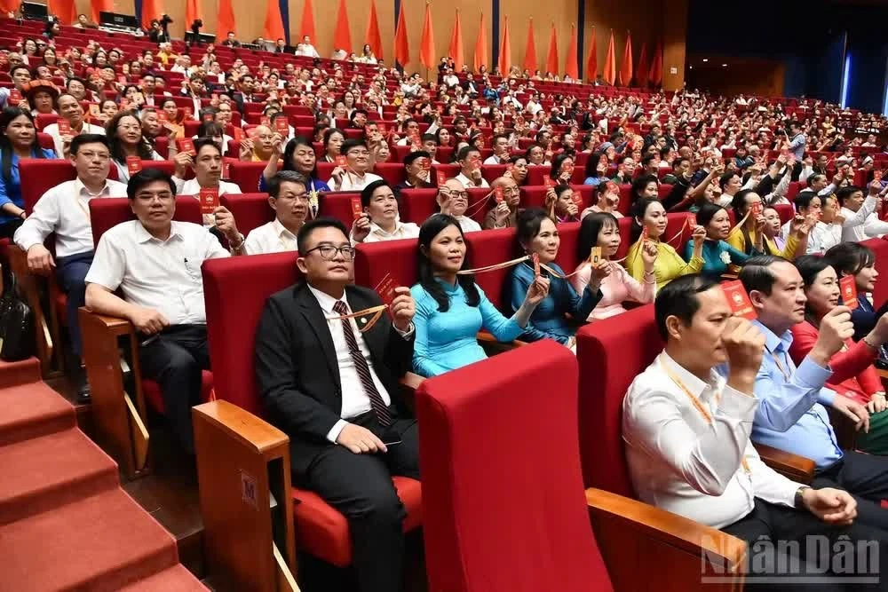 Các đại biểu hiệp thương tại Đại hội.