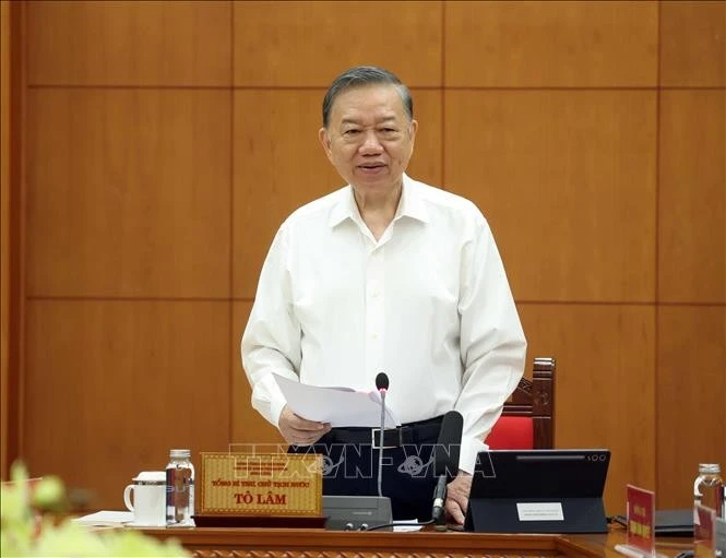 Tổng Bí thư, Chủ tịch nước Tô Lâm phát biểu chỉ đạo. Ảnh: Thống Nhất/TTXVN