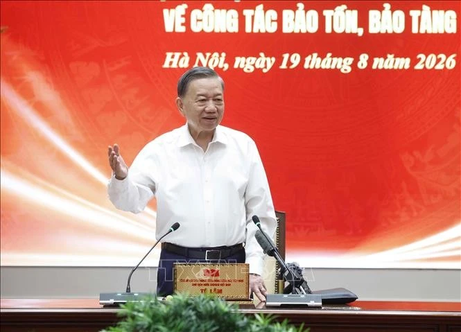 Tổng Bí thư, Chủ tịch nước Tô Lâm phát biểu. Ảnh: Thống Nhất/TTXVN