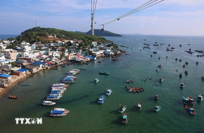 Làng chài Hòn Thơm, Phú Quốc.