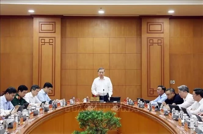 Tổng Bí thư, Chủ tịch nước Tô Lâm phát biểu chỉ đạo. Ảnh: Thống Nhất/TTXVN