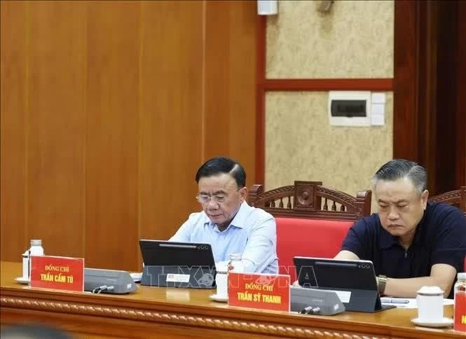 Các đại biểu tham dự Phiên họp thứ hai Thường trực Ban Chỉ đạo Trung ương về sửa đổi, bổ sung Điều lệ Đảng . Ảnh: Thống Nhất/TTXVN
