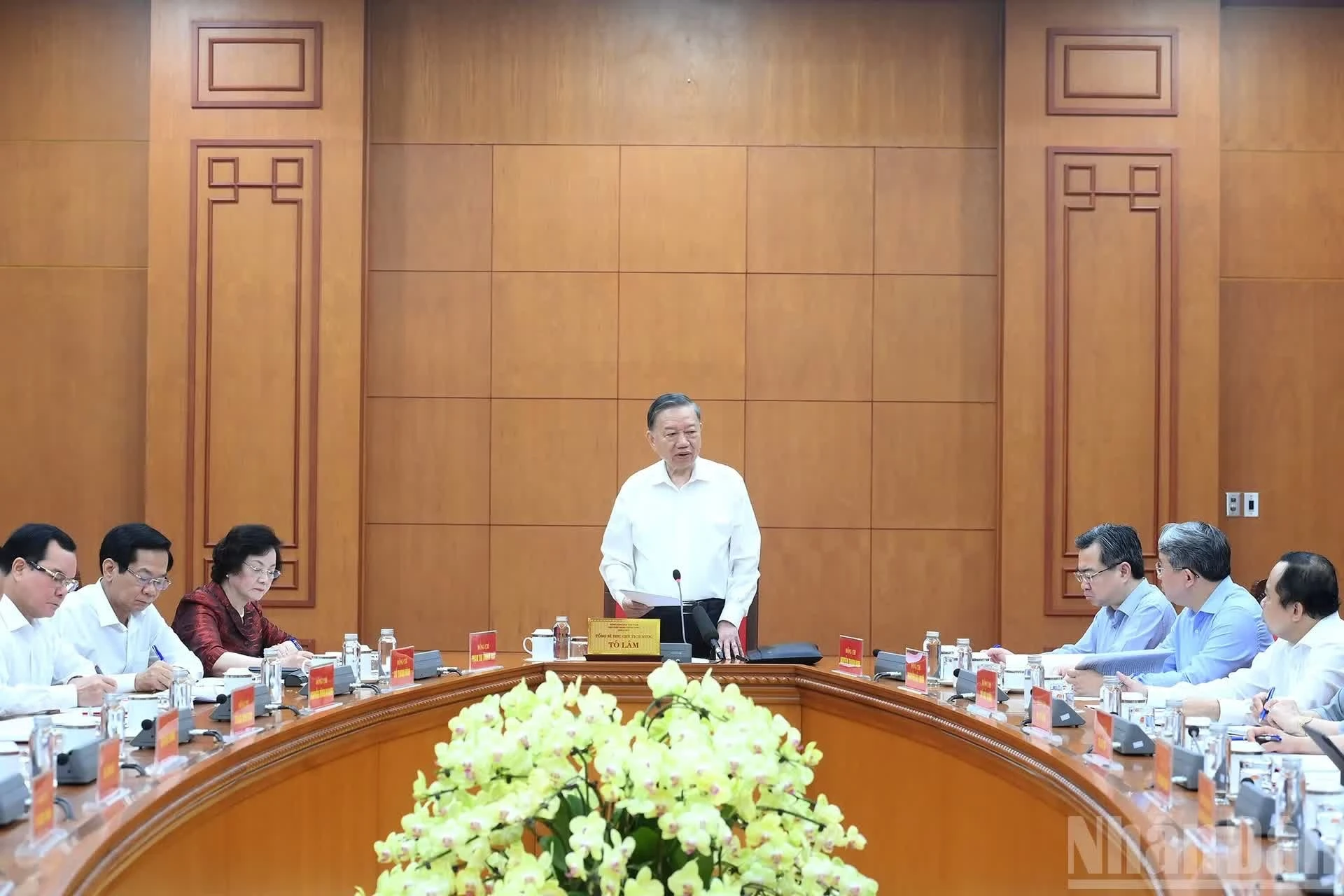 Tổng Bí thư, Chủ tịch nước Tô Lâm chủ trì cuộc làm việc với ngành nội vụ về Việt Nam.