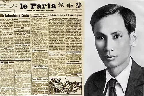 Chủ tịch Hồ Chí Minh với Báo Người cùng khổ (Le Paria). Ảnh: Tư liệu