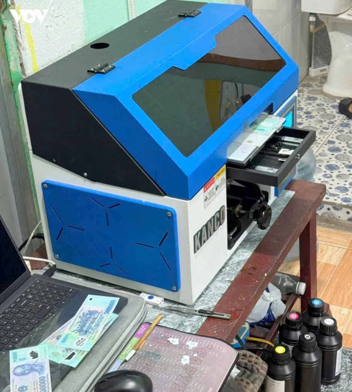 Tang vật của vụ án sản xuất tiền giả