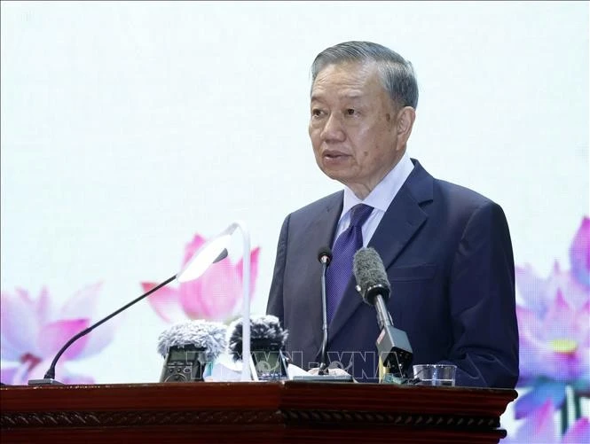 Tổng Bí thư, Chủ tịch nước Tô Lâm phát biểu. Ảnh: Thống Nhất/TTXVN