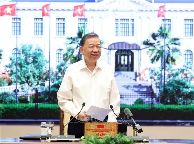 Tổng Bí thư, Chủ tịch nước Tô Lâm phát biểu chỉ đạo. Ảnh: Thống Nhất/TTXVN