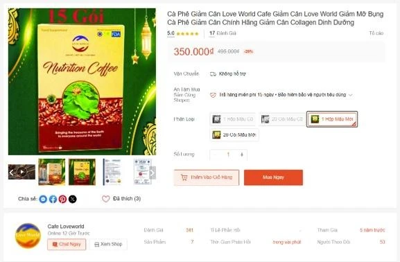 Hình ảnh nghi ngờ vi phạm kèm theo công văn Cục ATTP cung cấp