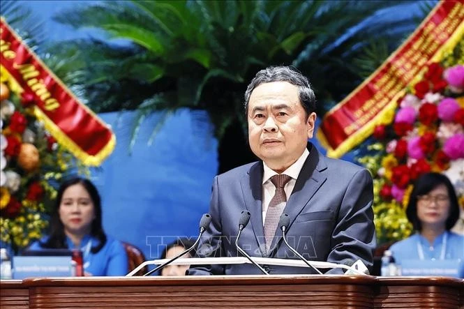 Chủ tịch Quốc hội Trần Thanh Mẫn phát biểu chỉ đạo Đại hội.