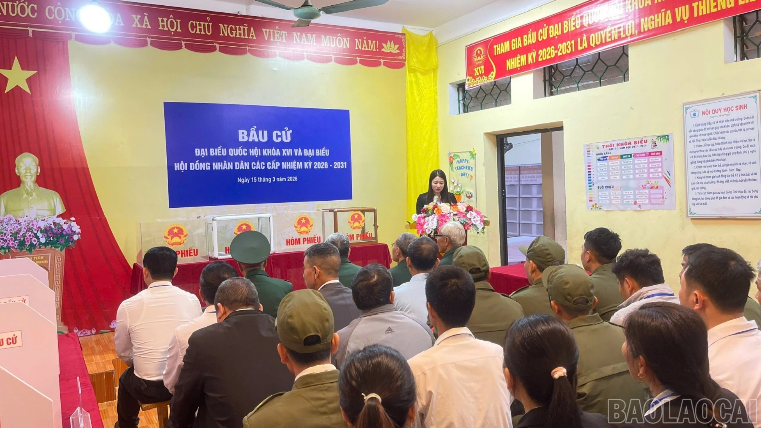 Quang cảnh lễ khai mạc.