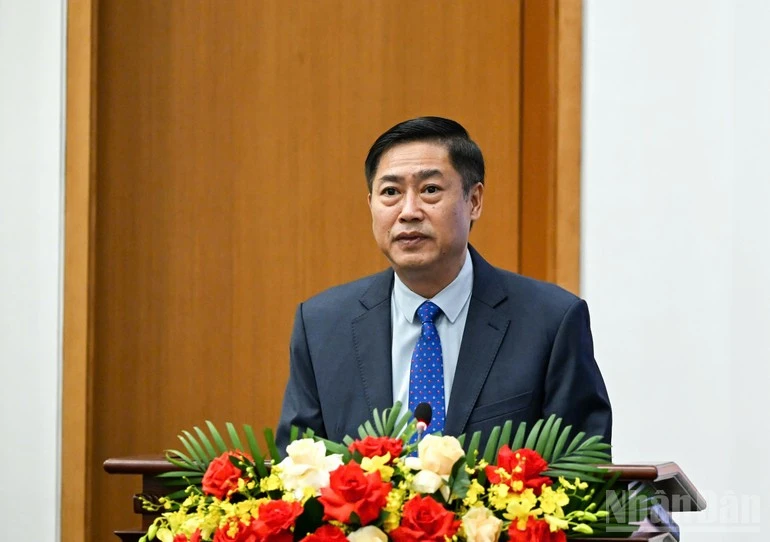 Chủ nhiệm Ủy ban Công tác đại biểu, Ủy viên Hội đồng Bầu cử Quốc gia Nguyễn Hữu Đông báo cáo kết quả cuộc bầu cử đại biểu Quốc hội khóa XVI và đại biểu Hội đồng nhân dân các cấp nhiệm kỳ 2026 - 2031.