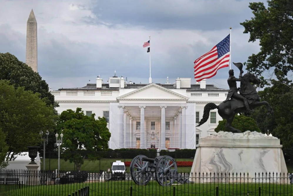 Ảnh chụp Nhà Trắng tại thủ đô Washington, Mỹ ngày 17/8/2026. (Ảnh: Lý Duệ/Tân Hoa Xã)