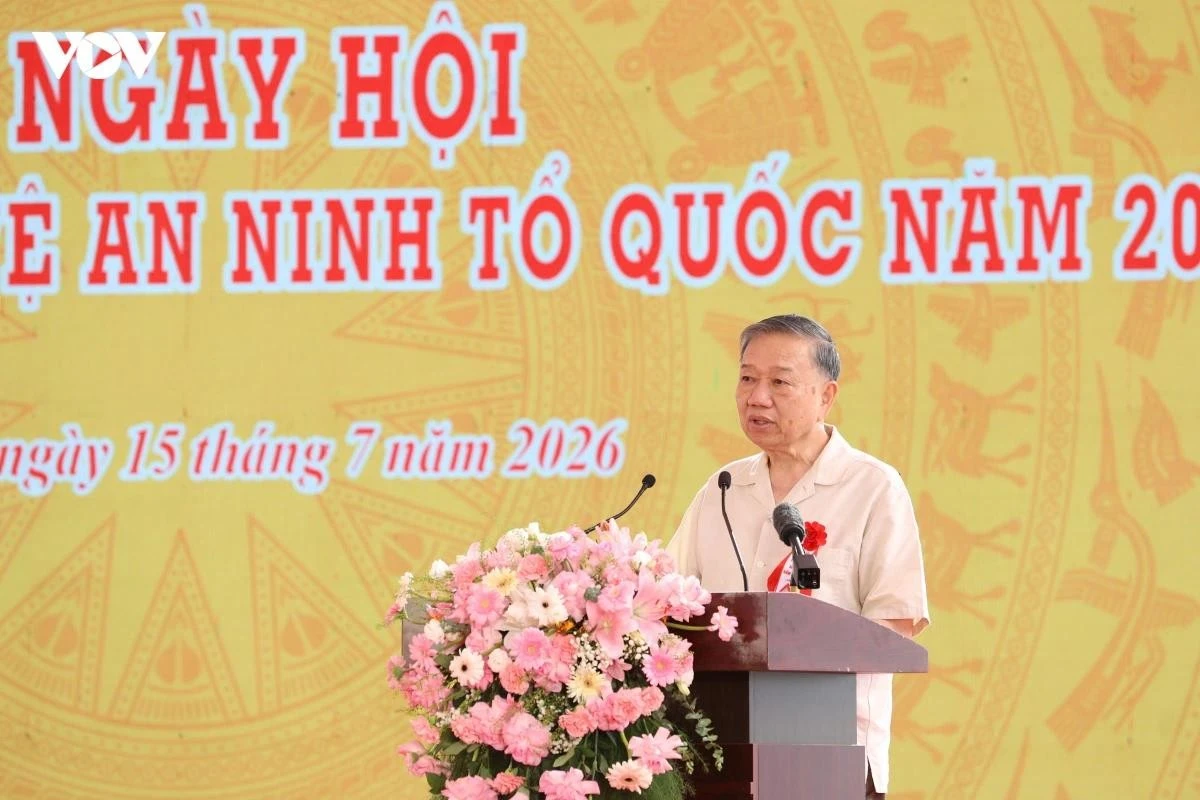 Tổng Bí thư, Chủ tịch nước Tô Lâm phát biểu tại buổi lễ.