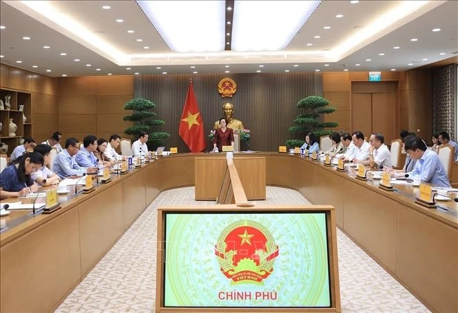 Phó Thủ tướng Phạm Thị Thanh Trà chủ trì Hội nghị Uỷ ban Quốc gia về Người cao tuổi Việt Nam. Ảnh: Tuấn Anh/TTXVN