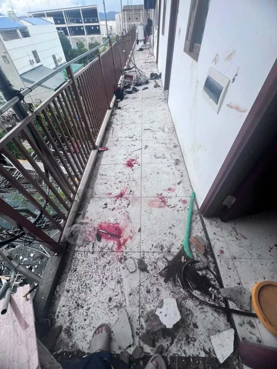 Hiện trường vụ nổ.