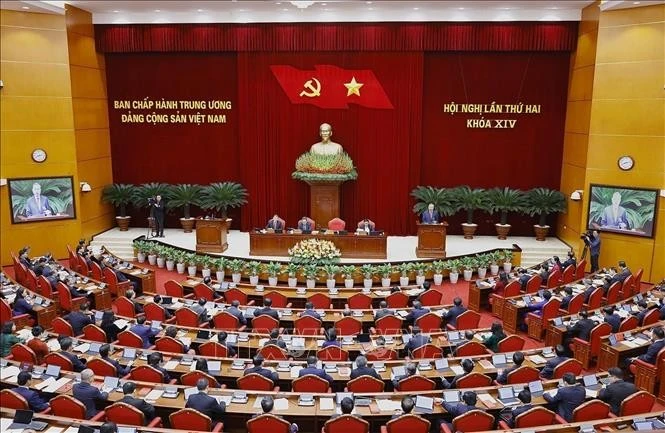 Phiên khai mạc Hội nghị lần thứ hai Ban Chấp hành Trung ương Đảng khoá XIV.