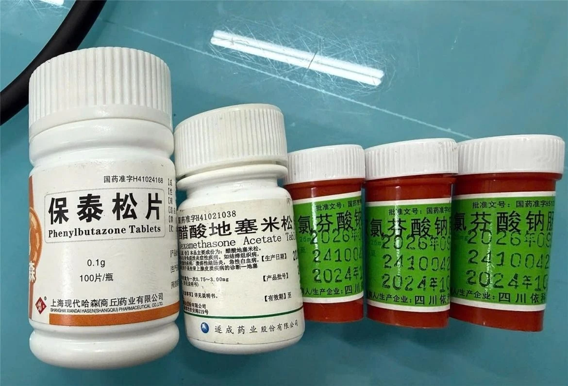 Thuốc người bệnh sử dụng có chứa chất cấm Phenylbutazone. (Ảnh: BVCC)