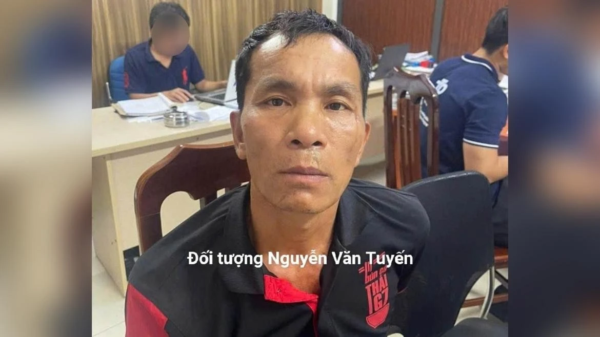 Đối tượng Tuyến tại cơ quan công an
