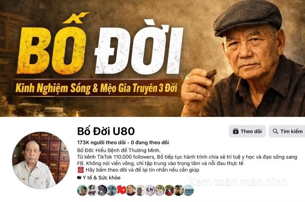Tài khoản Facebook của ông Nghĩa có hàng trăm nghìn người theo dõi. Ảnh: Chụp màn hình.