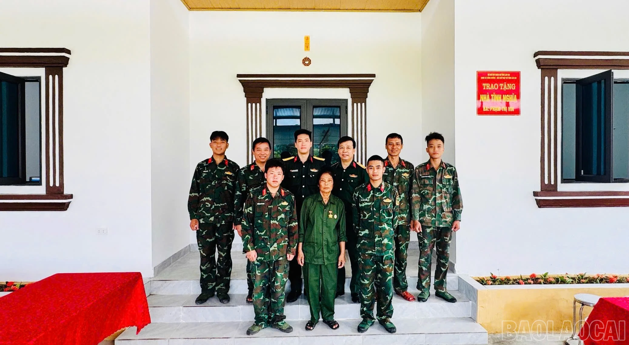 Ngôi nhà mới của cựu chiến binh Phạm Thị Vin.