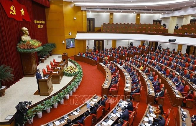 Tổng Bí thư Tô Lâm phát biểu bế mạc Hội nghị lần thứ hai Ban Chấp hành Trung ương Đảng khoá XIV.