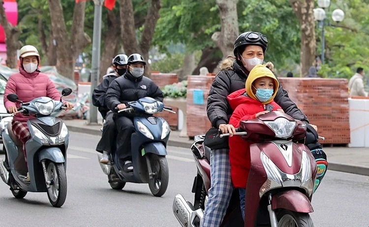 Bắc Bộ rét về đêm, trưa và chiều trời hửng nắng.