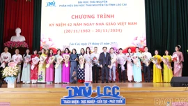 Phân hiệu Đại học Thái Nguyên tại tỉnh Lào Cai kỷ niệm 42 năm ngày Nhà giáo Việt Nam