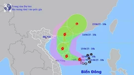 Bão số 1 di chuyển theo hướng Tây Tây Bắc, có khả năng mạnh thêm