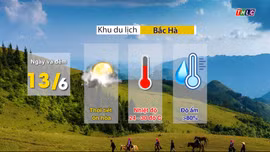 Dự báo thời tiết ngày 13/6
