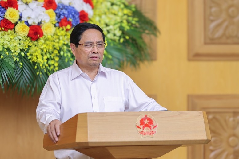 Thủ tướng Chính phủ Phạm Minh Chính phát biểu kết luận cuộc họp (ảnh: Cổng thông tin điện tử Chính phủ). img2213-17594757574311740807562.jpg