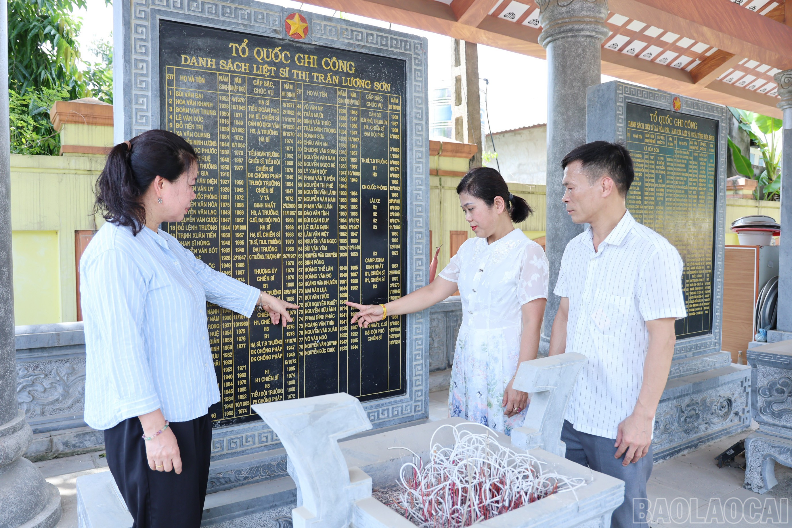 Nhà văn, Nhà báo, liệt sĩ Bùi Nguyên Khiết được quy tập về an táng tại Nghĩa trang liệt sĩ huyện Lương Sơn, tỉnh Hòa Bình theo nguyện vọng của gia đình. baolaocai-br_5882.jpg