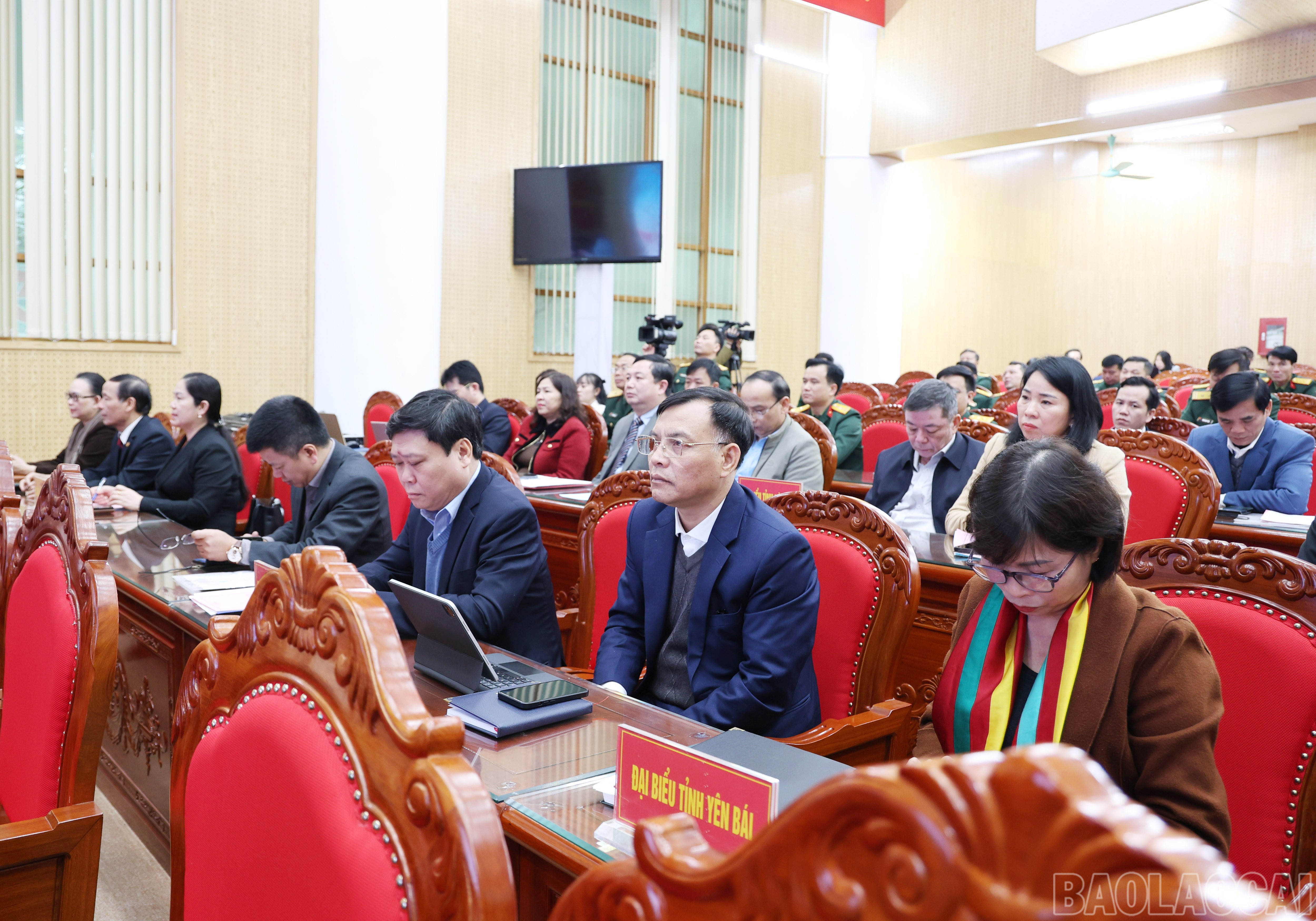 Đại biểu dự hội nghị. baolaocai-br_0704.jpg