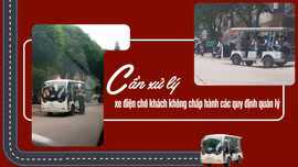 Cần xử lý xe điện chở khách không chấp hành các quy định quản lý