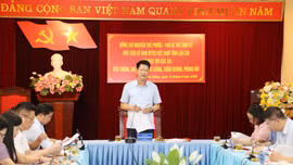 Phó Bí thư Tỉnh ủy Nguyễn Thế Phước làm việc với đảng ủy 5 xã khu vực Bảo Thắng